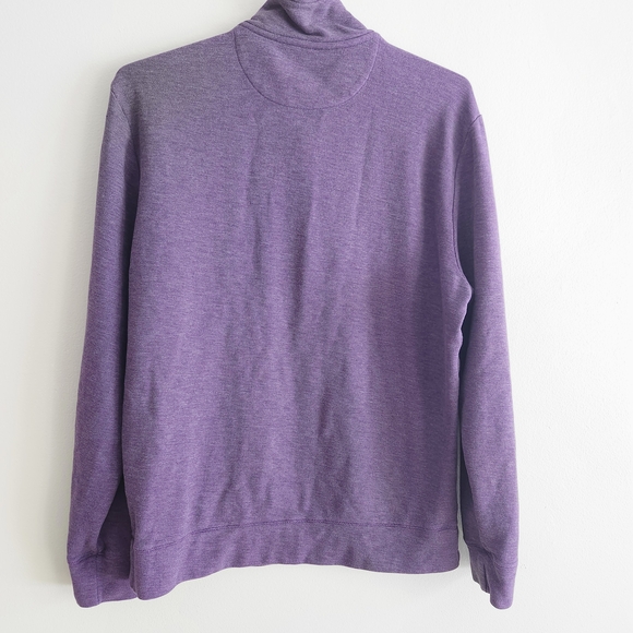 Vineyard Vines Men's Lavender Zip-Up Sweater - Picture 2 of 3